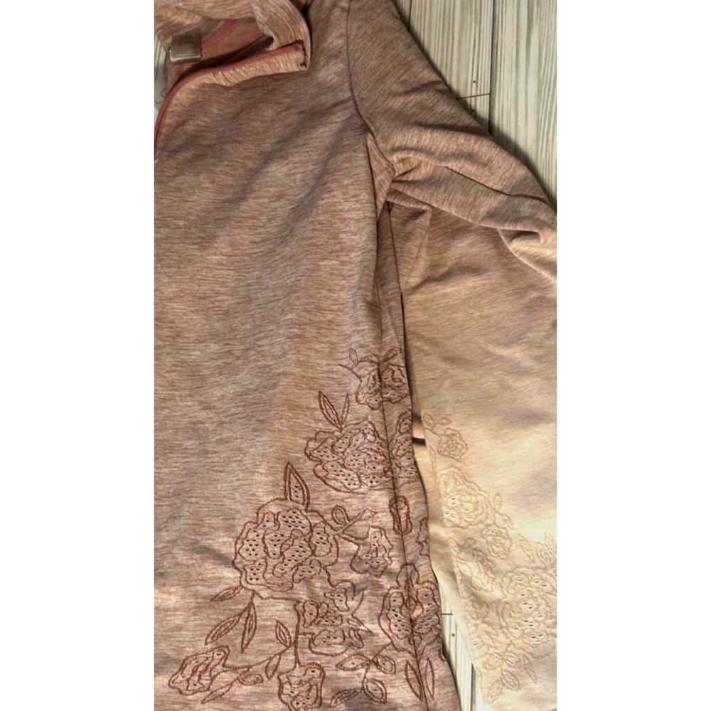 Calia Seamless Mesa Rose Ombre Long Sleeve 1/4 Zip Pullover Pink Athleisure L